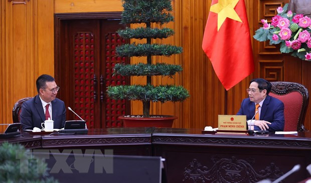 Thủ tướng Phạm Minh Chính tiếp lãnh đạo tập đoàn SCG và Amata